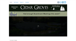 Desktop Screenshot of cedargrovespar3.com