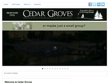 Tablet Screenshot of cedargrovespar3.com
